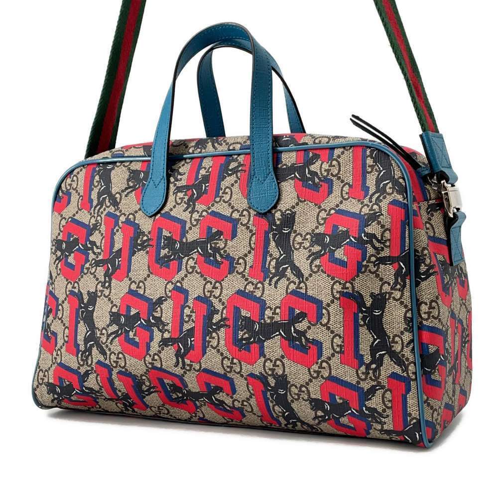 Gucci Shoulder Wolf Supreme Bag GG